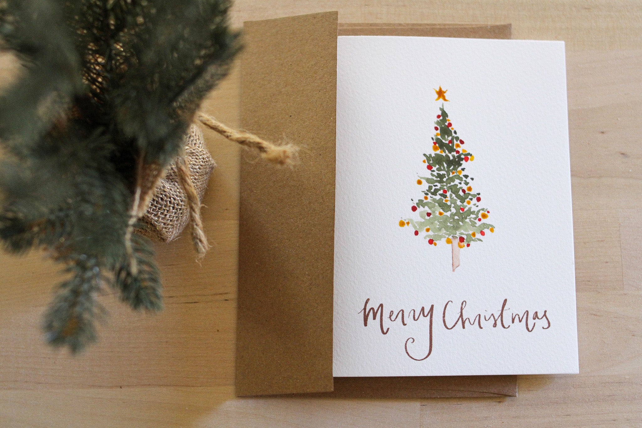 "Merry Christmas" Minimalist Card