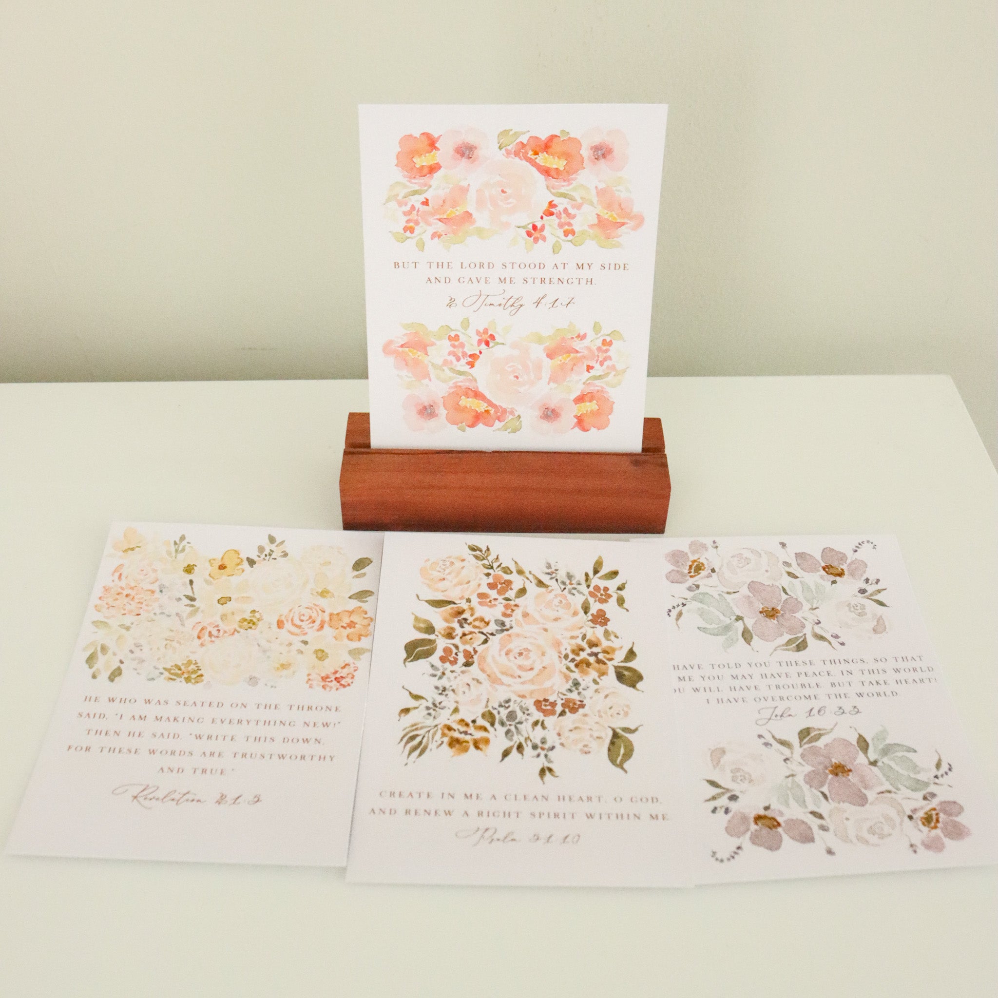 Floral Scripture Cards