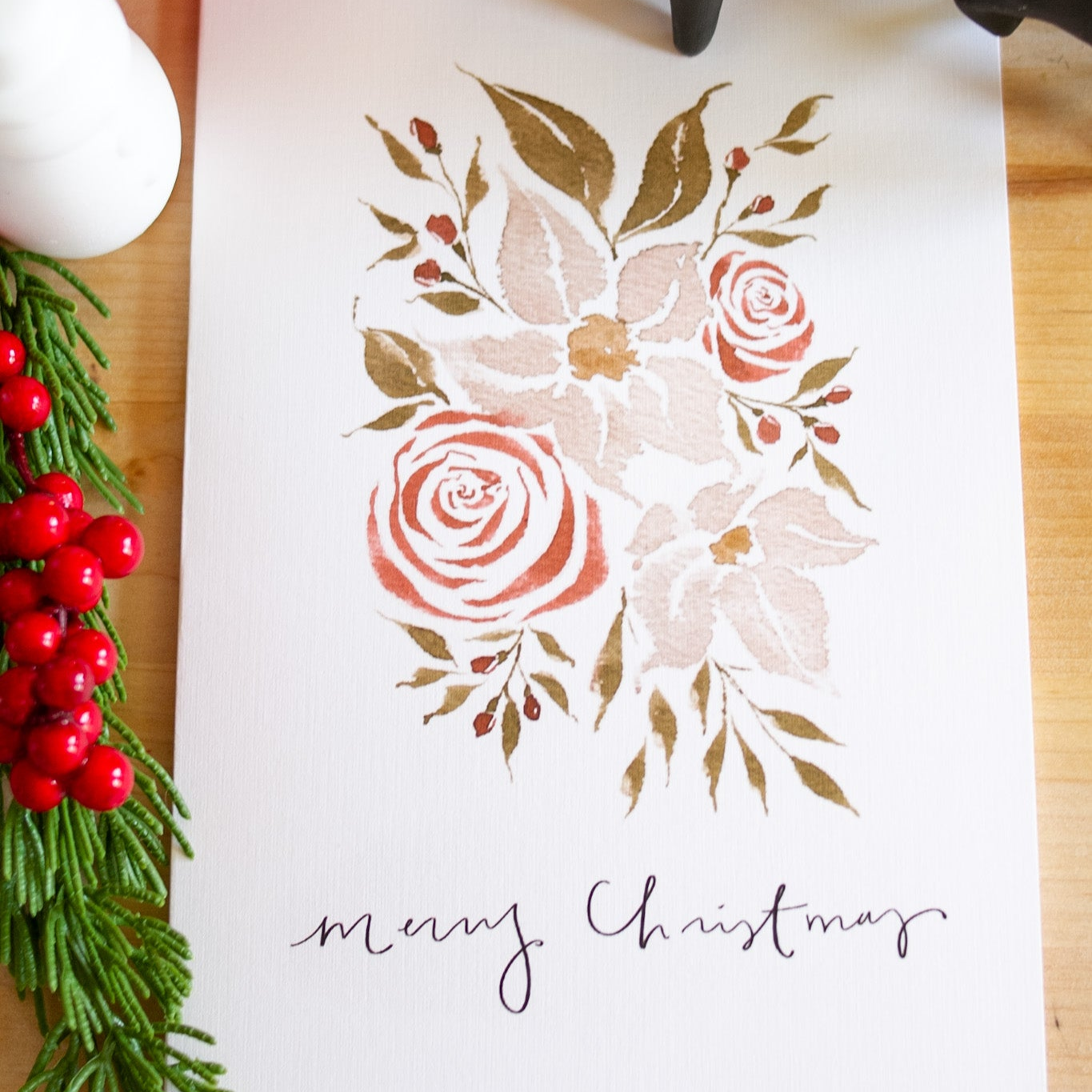 "Merry Christmas" Greeting Card