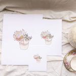 Load image into Gallery viewer, Flower Bucket Print
