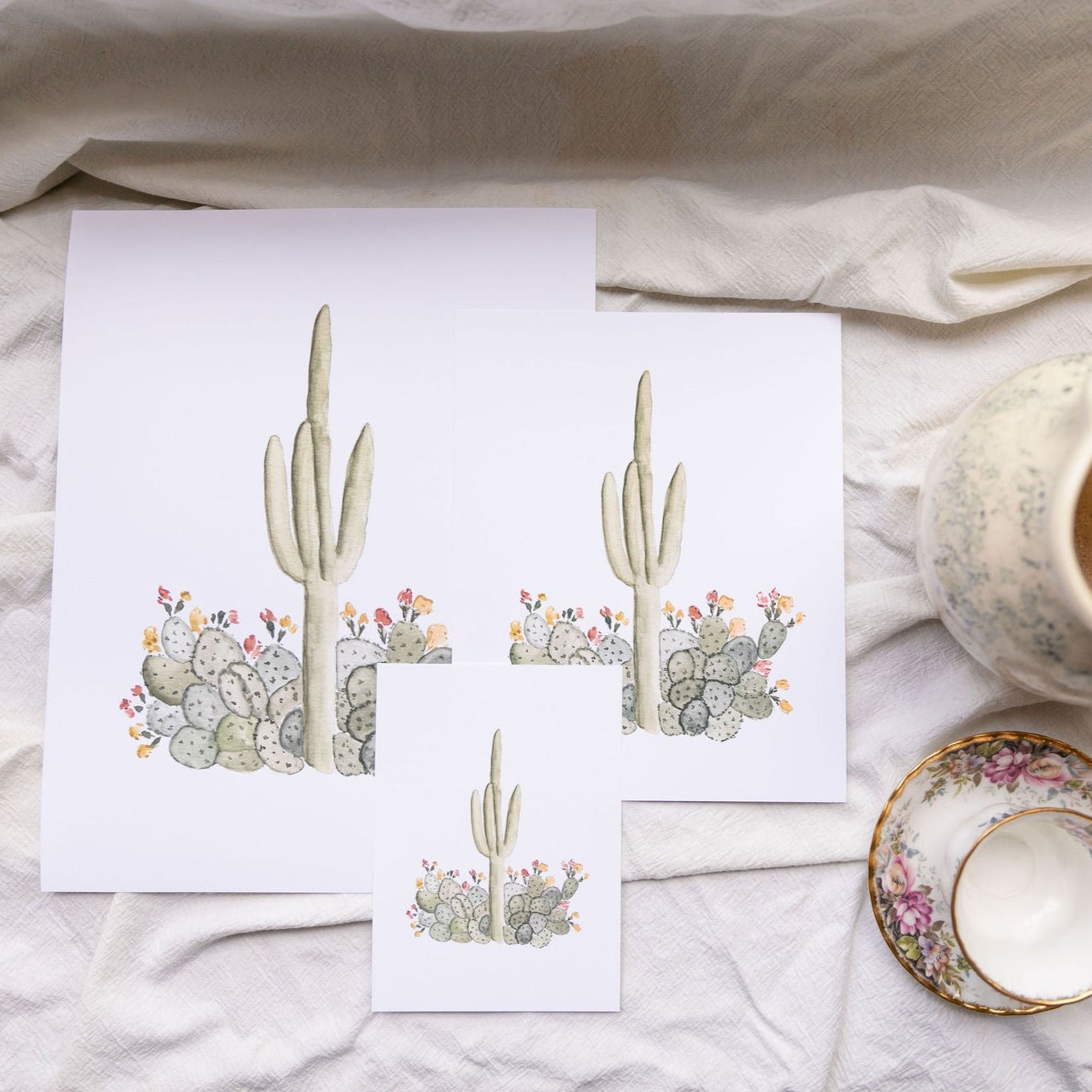 L'amour des Cactus Print