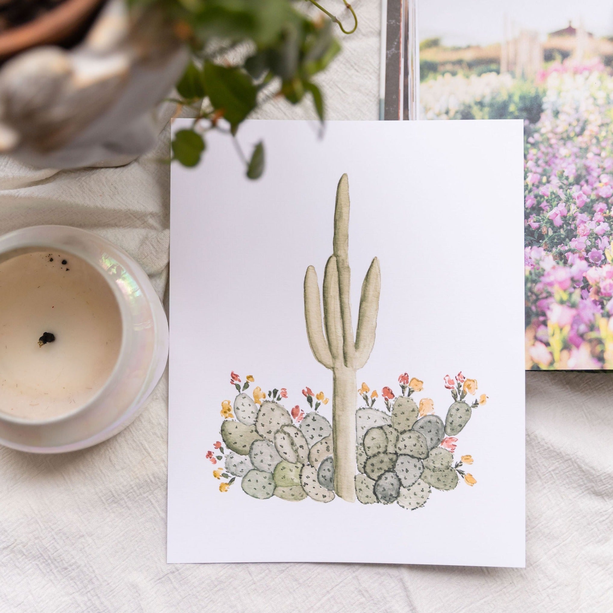 L'amour des Cactus Print