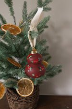 Load image into Gallery viewer, Crimson Ceramic Heirloom Ornament
