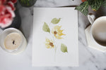 Load image into Gallery viewer, 6x8 hand-painted sunflower blooms
