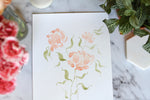 Load image into Gallery viewer, 9x12 hand-painted loose peony blooms
