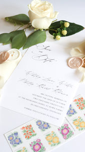 Romantic and Simple Save the Date