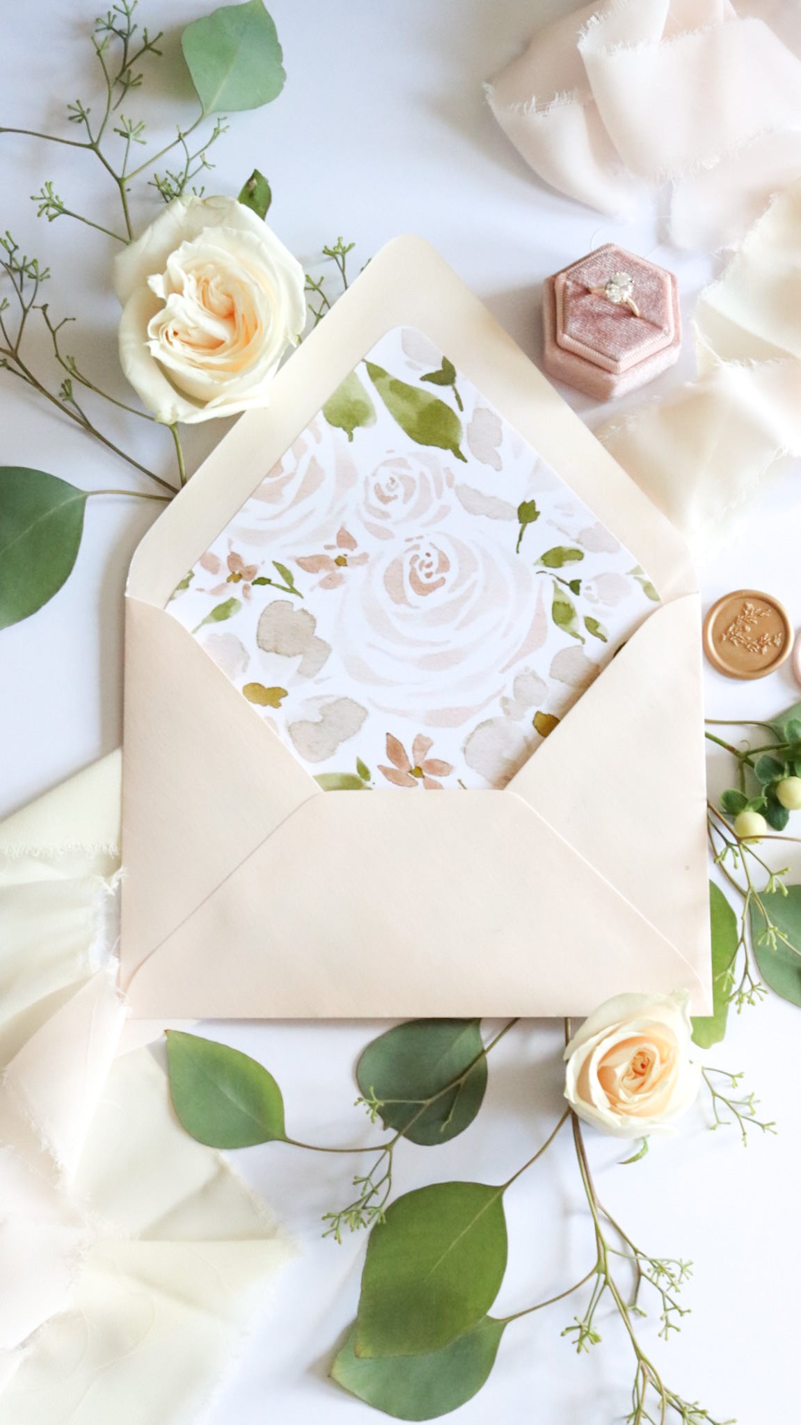 Rosy Envelope Liners