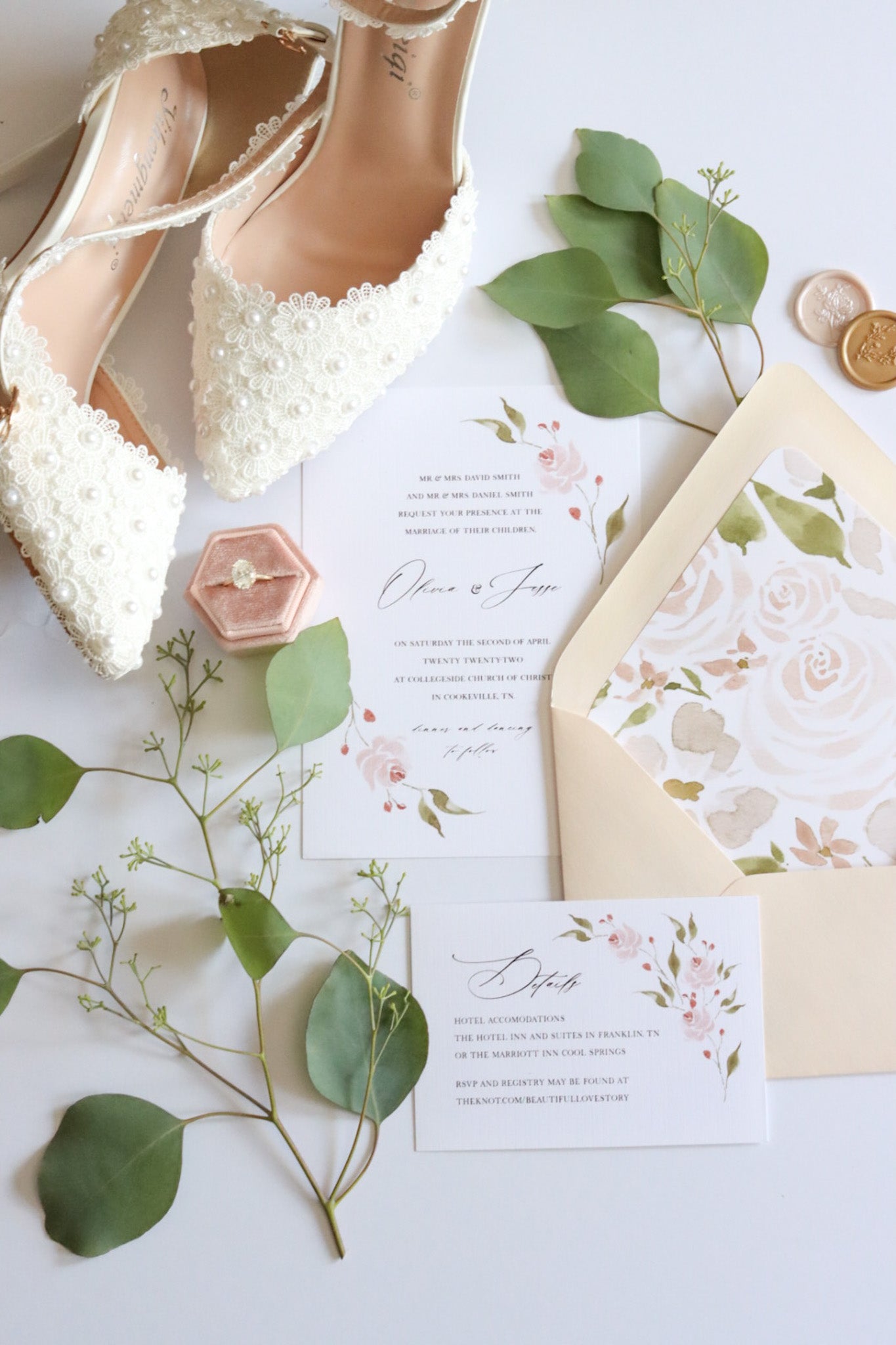 Rosy Envelope Liners