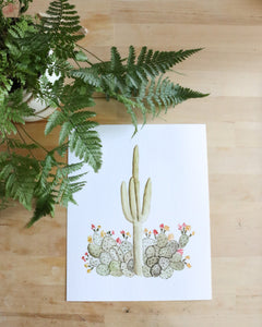 L'amour des Cactus Print