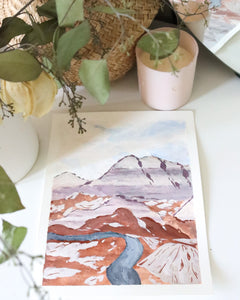 Les Montagnes Violettes Original Painting