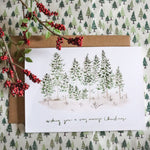 Load image into Gallery viewer, Pine Trees Christmas Card
